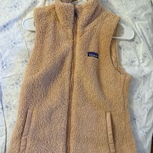 Patagonia Tan/Blush Fleece Vest